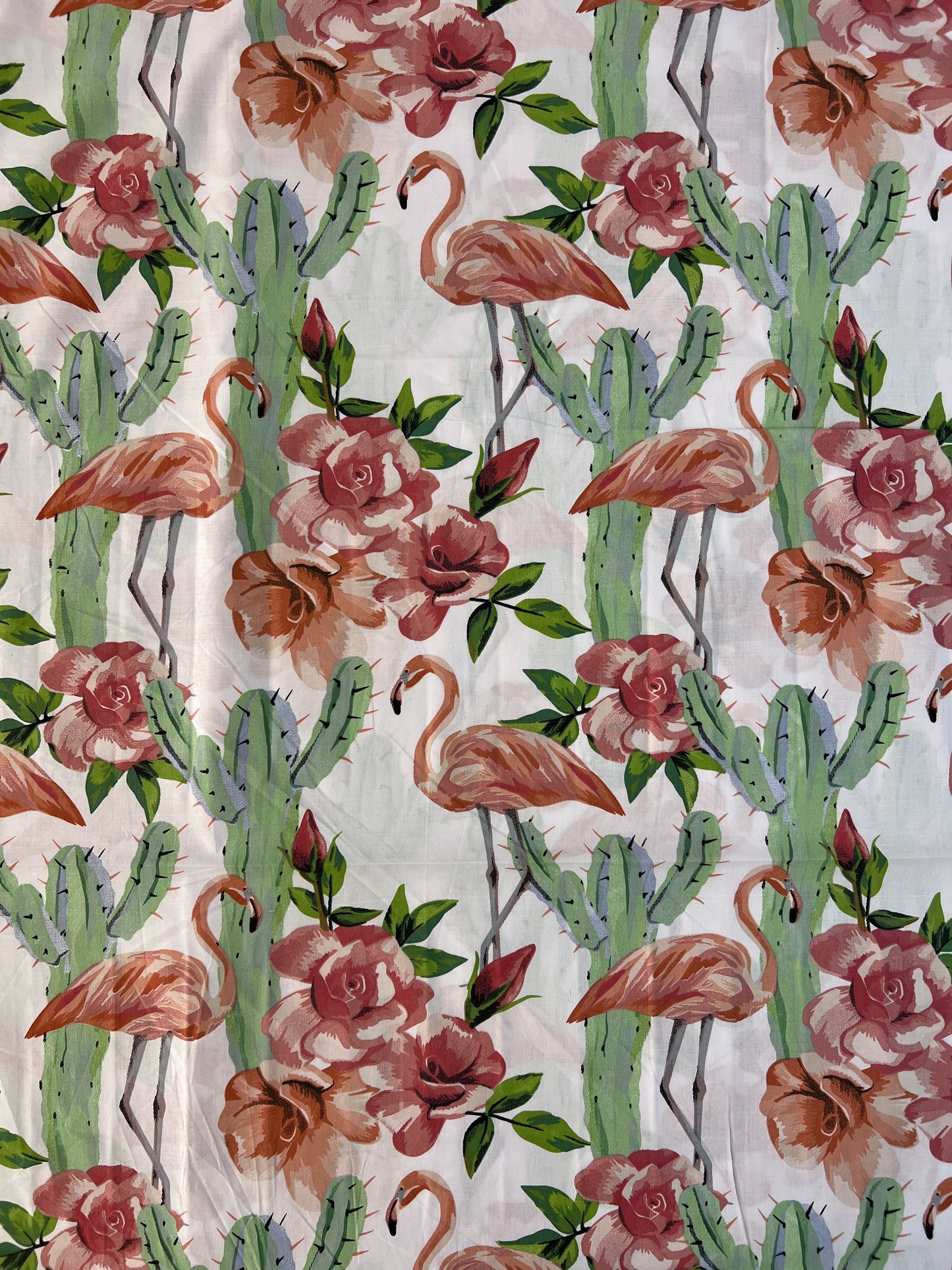 Pościel bawełniana 100% – Flamingi Tropical – komplet pościeli